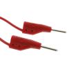 Hirschmann Test & Measurement Zkušební kabel s konektorem, Červená 6A, délka kabelů: 250 mm, 60 V dc, Polyvinylchlorid