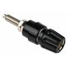 Testovací konektor 63A, Černá, pokovení kontaktu: Nikl, 60V dc, materiál kontaktu: Mosaz, Vnitřní 2.6 mm Hirschmann Test