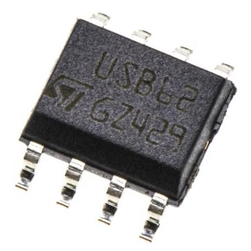 STMicroelectronics Pole diody TVS 2 Obousměrné 500 W, SOIC, počet kolíků: 8 kolíkový