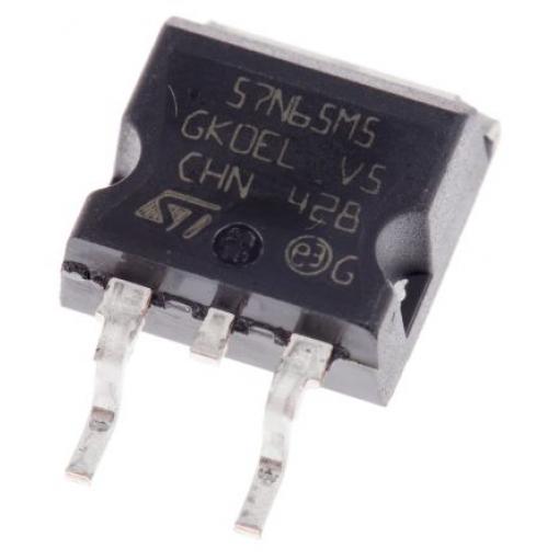 řada: MDmesh M5 MOSFET Typ N-kanálový 42 A 710 V STMicroelectronics, TO-263, počet kolíků: 3 kolíkový Vylepšení
