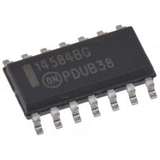 onsemi, standard: AEC-Q100 Měnič MC14584BDG 6kanálový Měnič 4000 LSTTL, počet kolíků: 14 kolíkový, SOIC Vstup Schmittův