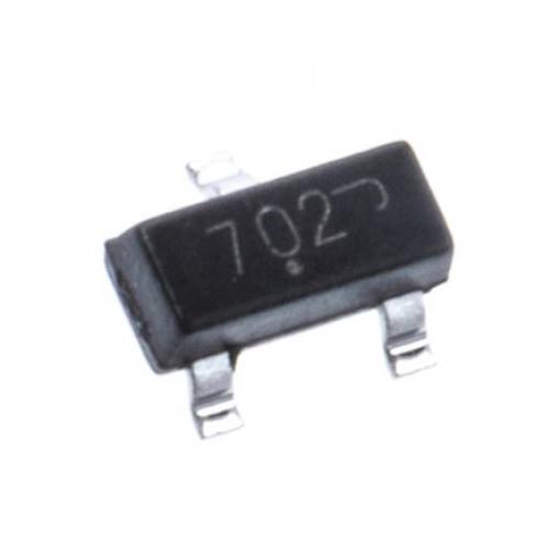 řada: 2N7002L MOSFET Typ N-kanálový 115 mA 60 V onsemi, SOT-23, počet kolíků: 3 kolíkový Vylepšení