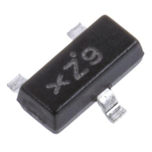 řada: MMBF170L MOSFET Typ N-kanálový 500 mA 60 V onsemi, SOT-23, počet kolíků: 3 kolíkový Vylepšení