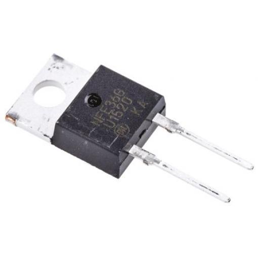 onsemi Silikonový přechod MUR1520G Jednoduchý 15 A 200 V, TO-220, počet kolíků: 2 kolíkový