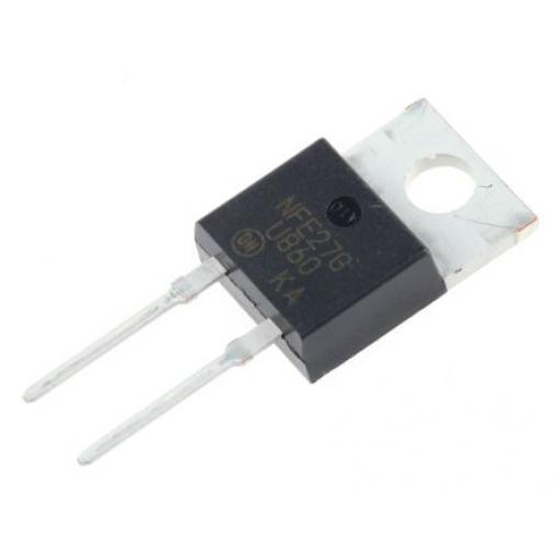 onsemi, standard: AEC-Q101 Dioda MUR860G Spínané 8 A 600 V 60 ns, TO-220, počet kolíků: 2 kolíkový