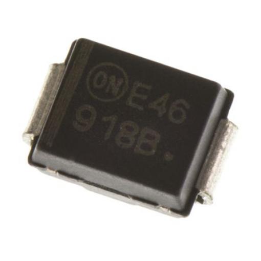 AEC-Q101 onsemi Jednoduchý 150 °C 5 % 3 W 5 μA 4 Ω -65 °C Povrch 5.1 V 1, DO-214AA, počet kolíků: 2 kolíkový Zenerova