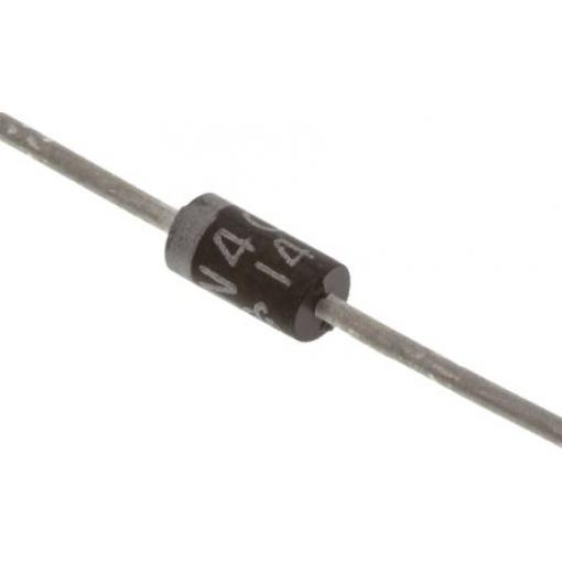 onsemi Silikonový přechod Jednoduchý 1 A 1 kV, DO-41, počet kolíků: 2 kolíkový