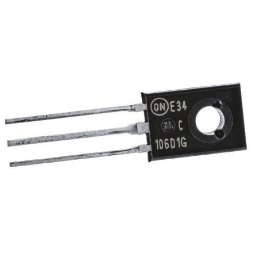 Littelfuse Citlivý silikonový řízený usměrňovač SCR 200 μA 4 A 600 V 20 A, TO-225, počet kolíků: 3 kolíkový 2.2 V