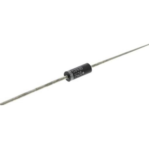 onsemi Jednoduchý 200 °C 5 % 5 W 10 μA 1.5 Ω -65 °C Průchozí otvor 7.5 V 1, DO-15, počet kolíků: 2 kolíkový Zenerova