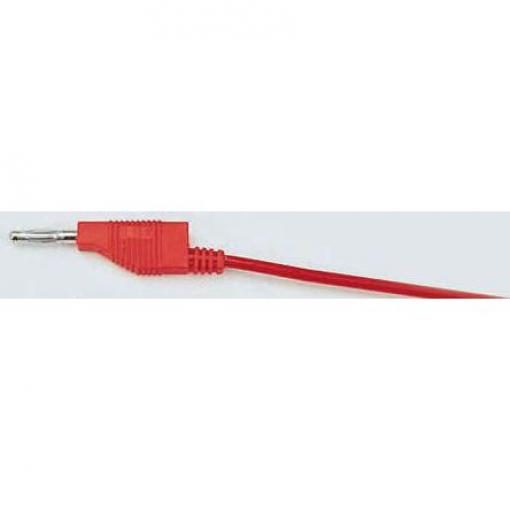 Staubli Zkušební kabel s konektorem, Červená 15A, délka kabelů: 1 m, 30 V ac, 60 V dc, Silikon
