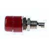 Schutzinger Zásuvka na banánky, 4 mm, 60V dc, 20A, Červená, Vnitřní Pájecí, materiál kontaktu: Mosaz, délka: 22.8 mm,
