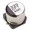 Hliníkový elektrolytický kondenzátor, řada: FT 220 μF 20 % Pájecí 260mΩ 16 V dc, Povrchová montáž 1000 AEC-Q200