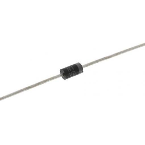 onsemi Silikonový přechod 1N4004G Jednoduchý 1 A 50 V, DO-41, počet kolíků: 2 kolíkový