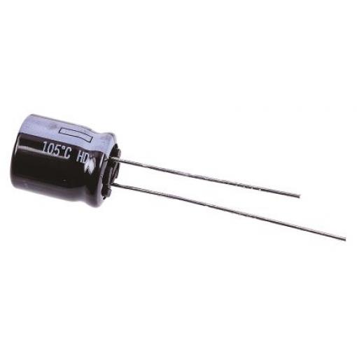 Kondenzátor, řada: HD RADIAL 470 μF ±20 % 25 V dc Radiální vedení, Průchozí otvor AEC-Q200 Panasonic