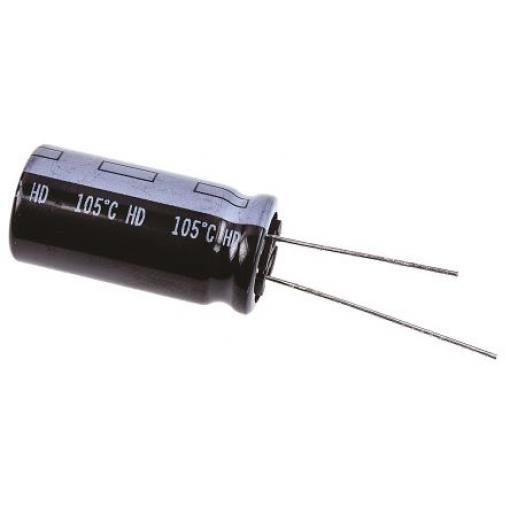 Kondenzátor, řada: HD RADIAL 2200 μF ±20 % 35 V dc Radiální vedení, Průchozí otvor AEC-Q200 Panasonic