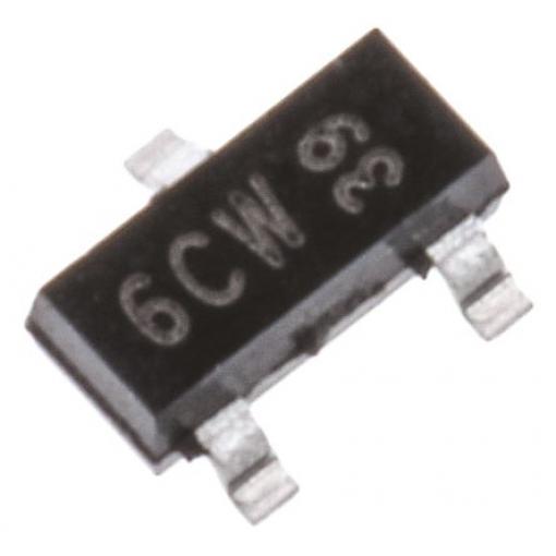 Nexperia Tranzistor 500 mA NPN 45 V, SOT-23, počet kolíků: 3 kolíkový Jednoduchý