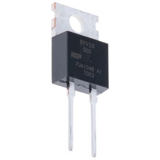 WeEn Semiconductors Co., Ltd Dioda BYV29-500,127 Spínané 9 A 500 V 60 ns, TO-220, počet kolíků: 2 kolíkový