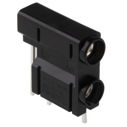 RS PRO Testovací zásuvka, 4 mm, 50V, 10A, Černá, Vnitřní zásuvný modul, materiál kontaktu: Mosaz, délka: 29.7 mm,
