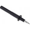 Zkušební sonda, 1 kV, Černá S pružinou, 4 mm Staubli 4 mm 32A