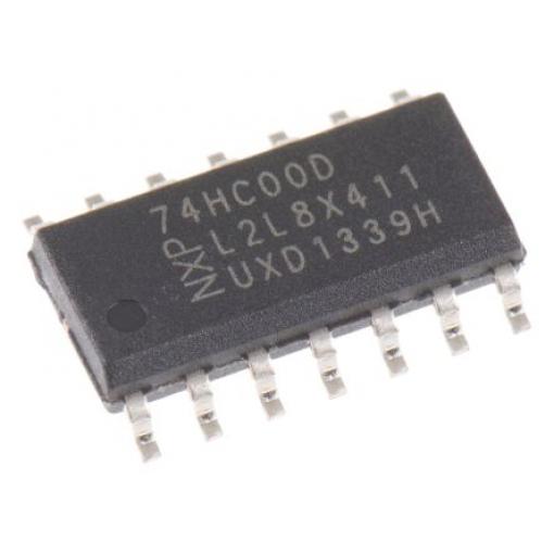 Logický člen 74HC00D,652 NAND HC 5.2mA, počet kolíků: 14, SOIC 2 Ne