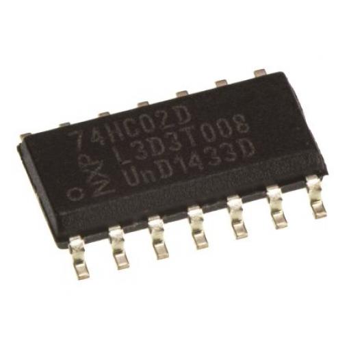 Nexperia Logický obvod 74HC02D,652 4 NOR HC 5.2 mA, počet kolíků: 14 kolíkový, SOIC 2