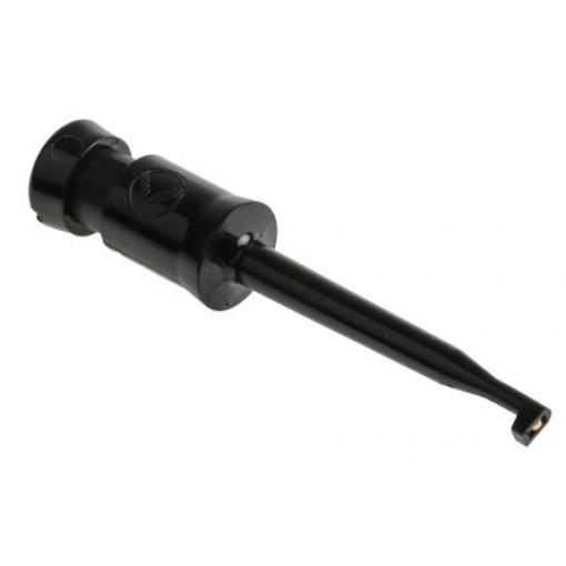 Hirschmann Test & Measurement Háčková svorka, 2 mm, Černá Pájecí, 60 V dc 6A, délka: 57.5 mm, materiál kontaktu: Bronz