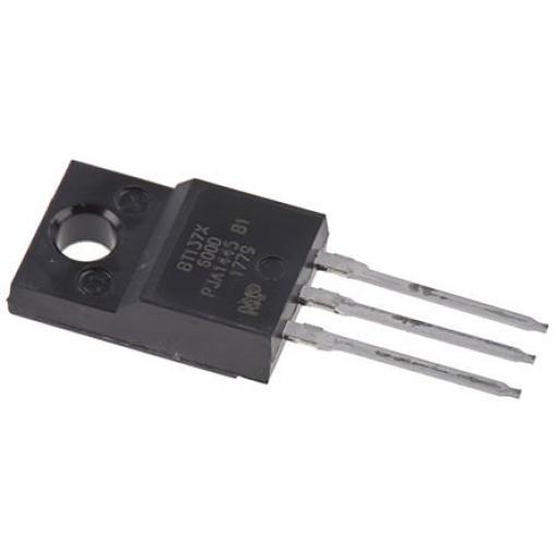 WeEn Semiconductors Co., Ltd Průchozí otvor Triak BT137X-600D,127 600 V 8 A zapínací napětí 1.5 V 10 mA, TO-220, počet