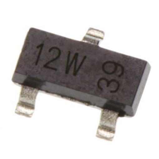 řada: 2N7002 MOSFET Typ N-kanálový 300 mA 60 V Nexperia, SOT-23, počet kolíků: 3 kolíkový Vylepšení