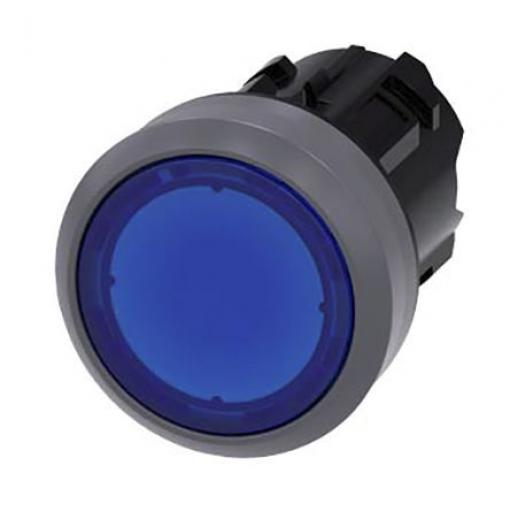 Siemens Hlava tlačítka, řada: SIRIUS ACT 3SU10 Modrá Okamžité, průměr výřezu: 22 mm IP67, IP69K, IP66