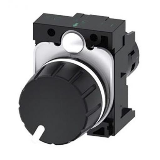 Tlačítková hlava Potenciometr Tlačítková hlava, řada: SIRIUS ACT 0.5 W 3SU1200-2PU10-1AA0 Rotační Siemens