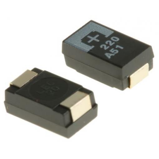 Panasonic 220 μF Povrchová montáž 10 V dc