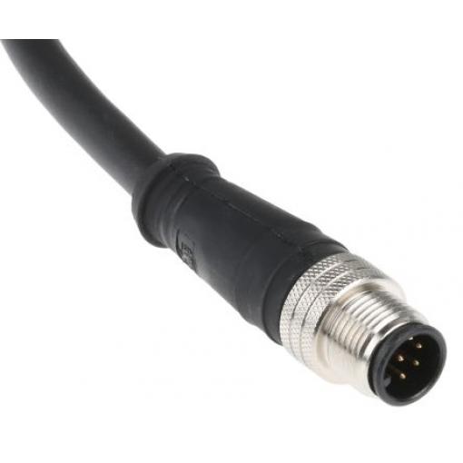 Kabel ovladače snímače, A: Vnější, A: M12, Rovný 8, B: Bez koncovky, B: Neuzavřený, 30V 8, IP67, řada: Micro-Change Brad