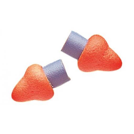 Ušní zátky Opakovaně použitelné, Modrá, oranžová, Bez šňůry, Polyuretan 25dB 50 párů v balení