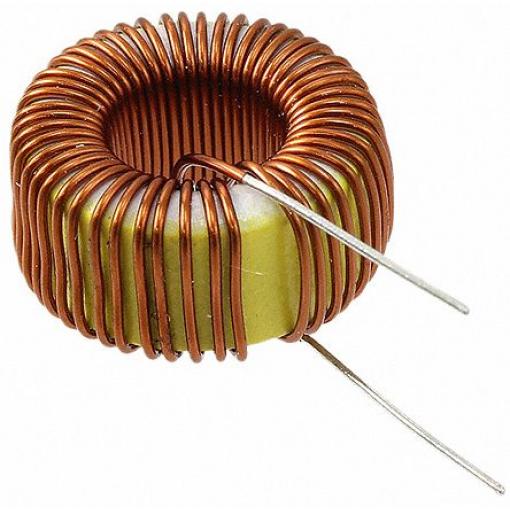 Induktor s vodiči, řada: DP 100 μH Idc 500 mA Rdc 0.14 Ω RS PRO