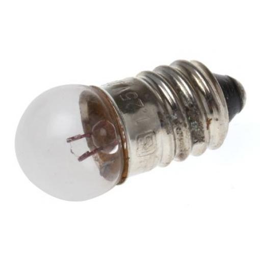 RS PRO Indikátor, objímka žárovky: E10, barva čočky: Čirá, 1.25 V 250mA 10 h