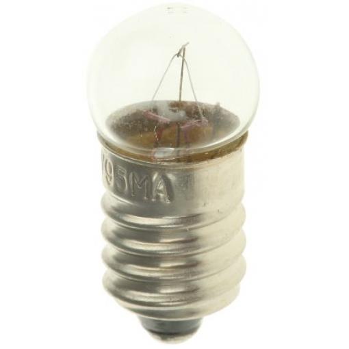 RS PRO Indikátor, objímka žárovky: E10, barva čočky: Čirá, 12 V 95mA 5000 h