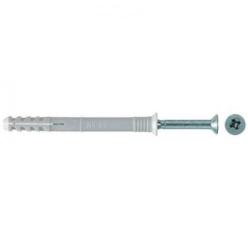 Rámové upevňovací prvky 50358, průměr otvoru: 8mm, délka: 80mm Fischer