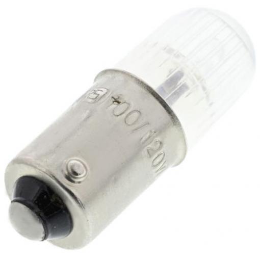 RS PRO Kontrolka barva světla Čirá, objímka žárovky: BA9, 120 V