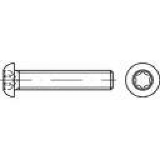 TOOLCRAFT 148241 čočkový šroub M6 25 mm T profil ocel galvanizováno zinkem 500 ks