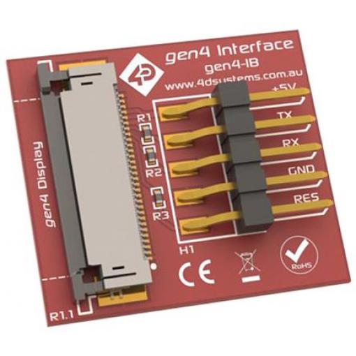 pro Moduly LCD displeje gen4 4D Systems Rozhraní pro inteligentní zobrazovací moduly 4. generace
