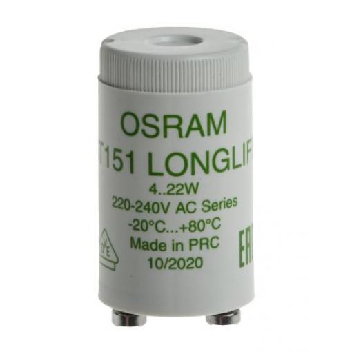 Startér osvětlení, řada: ST 151 LONGLIFE, 4 až 22 W. Žhavicí, 230 V, délka: 35 mm, průměr: 21.5mm
