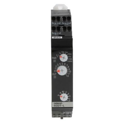 Omron Časovací relé, řada: H3DT Lišta DIN SPDT 2kontaktové 240 V dc 240 V ac, 24 V ac Multifunkční funkce Nástrčný 0.1 s