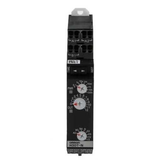 Omron Časovací relé, řada: H3DT Lišta DIN DPDT 4kontaktové 240 V dc 240 V ac, 24 V ac Multifunkční funkce Šroub 0.1 s to