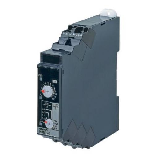 Omron Časovací relé, řada: H3DT Lišta DIN SPDT 2kontaktové 240 V dc 240 V ac, 24 V ac 1 funkce Šroub 1 to 120 s