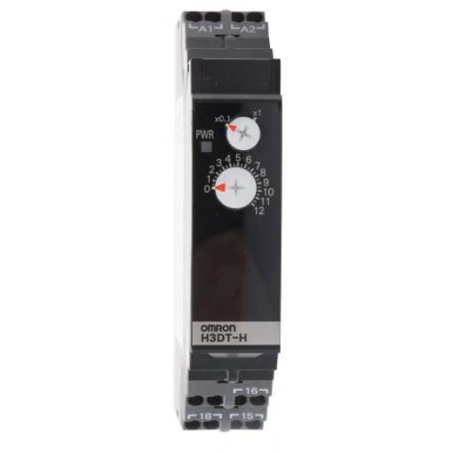 Omron Časovací relé, řada: H3DT Lišta DIN SPDT 2kontaktové 240 V dc 100/120 V ac 1 funkce Šroub 1 to 120 s