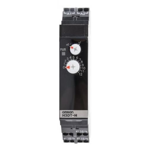 Omron Časovací relé, řada: H3DT Lišta DIN SPDT 2kontaktové 240 V dc 200/240 V ac 1 funkce Šroub 1 to 120 s