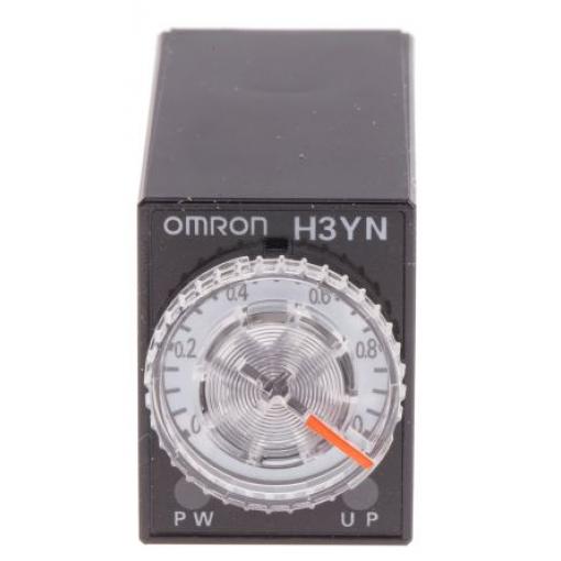 Omron Časovací relé, řada: H3YN Panel 4 NO, 4 NC 4kontaktové 125 V dc 24 V ac Multifunkční funkce Nástrčný 0.1 s to 10