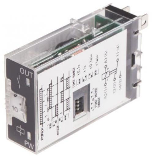 Omron Časovací relé, řada: H3RN Panel SPDT 2kontaktové 12 V dc 12 V ac Multifunkční funkce zásuvné 0.1 s to 10 min