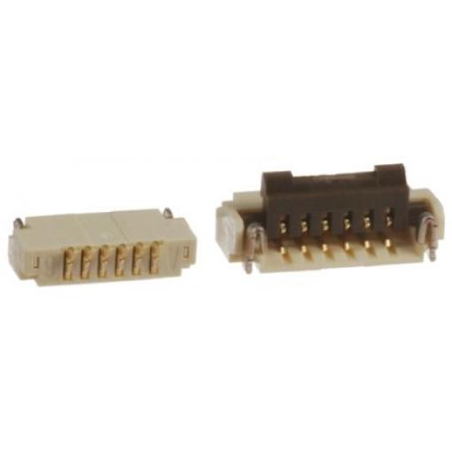 Konektor FPC, řada: FH33, počet kontaktů: 6, počet řad: 1, rozteč: 0.5mm, orientace těla: Pravý úhel, Povrchová montáž,