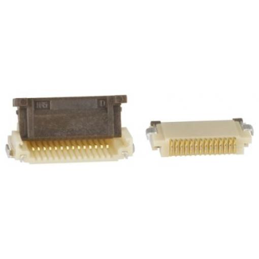 Hirose Konektor FPC, řada: FH12, počet kontaktů: 14, počet řad: 1, rozteč: 0.5 mm Vnitřní, orientace těla: Pravý úhel,